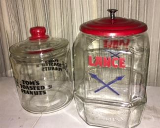 Vintage Lance Cracker Cookie Jar & Tom’s Peanut Jar
