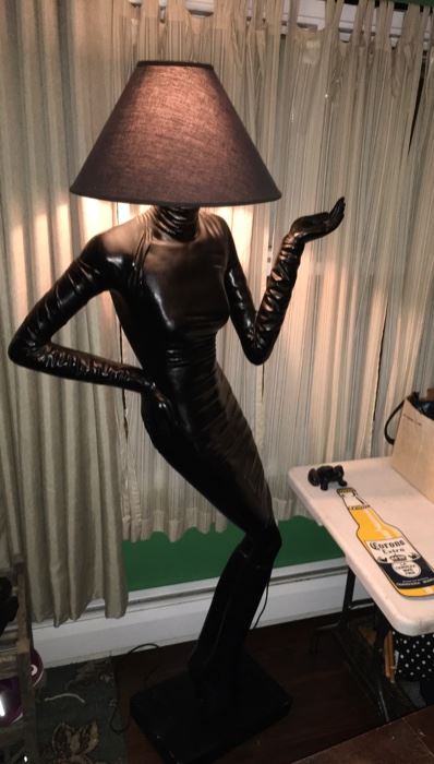 RARE Life sized “Lady” lamp. 80’s GOLD! 