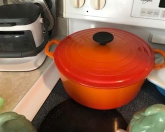 Le Creuset #26 5.5 Qt Dutch Oven Cast Iron Orange
