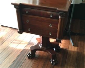 Empire Table Stand 3 drawers, claw feet