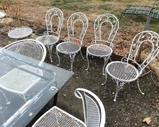 Great set of patio chairs and side tables