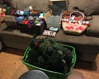 Handbags and very nice garland