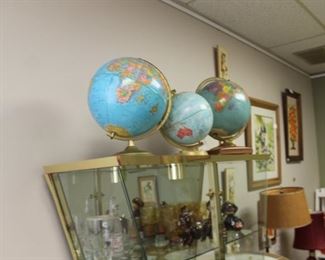 Vintage globes