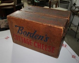 Vintage Borden's cottage cheese cardboard box