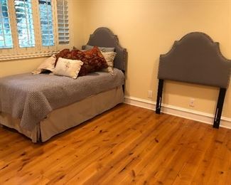 Pair of Upholstered Twin Headboards