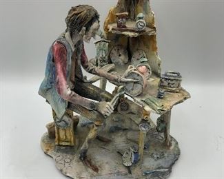 Mid Century Italian Figurine Lo Scricciolo by A Colombo