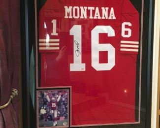 Signed Montana football jersey