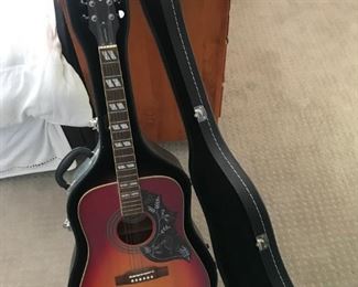 Epiphone "Hummingbird" Acoustic Guitar  w/ Case