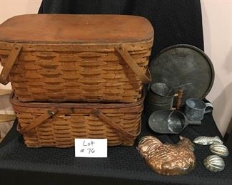Vintage Wooden Picnic Baskets & Cookware https://ctbids.com/#!/description/share/292062