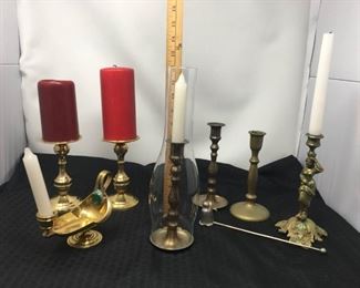 Brass Candlestick Holders https://ctbids.com/#!/description/share/292104
