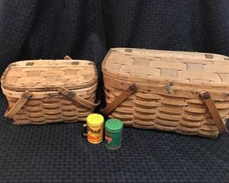 Vintage Wooden Picnic Baskets https://ctbids.com/#!/description/share/292061
