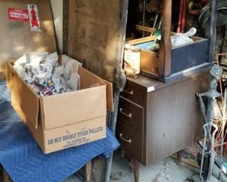 Garage is packed with projects and parts!