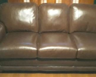 Leather Lazyboy Sofa-bed