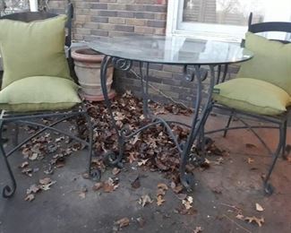 Wrought iron patio set