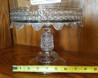 Cut glass footed bowl