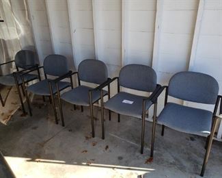Five Chromcraft Chairs