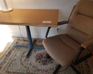 Office Chair Work Table and Area Rug