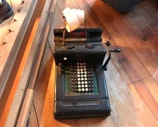 7 Column Adding machine from early 1900s