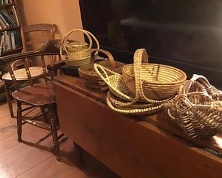 Palmetto and Sweetgrass baskets, Longaberger baskets (Dresden, OH)