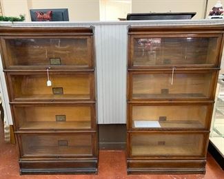 2 barrister bookcases