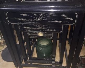 Vintage Chinese Nesting 4 Tables