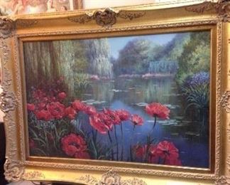 Gorgeous Lg. Signed Original Art by F. Jeyson