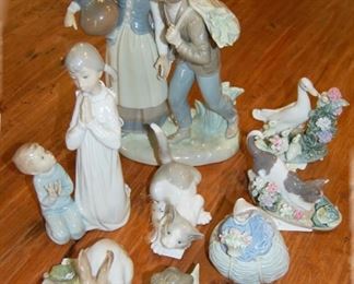 Collection of LLadro Figurines