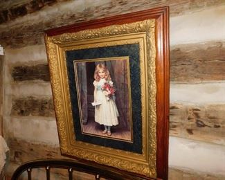 Gesso Framed Girl Print