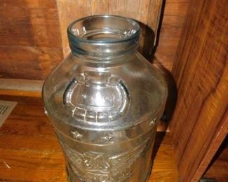 Large Glass Milk Jar