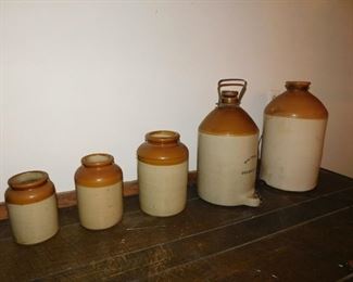 English Stoneware Jugs