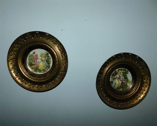 Porcelain and Brass Wall Decor