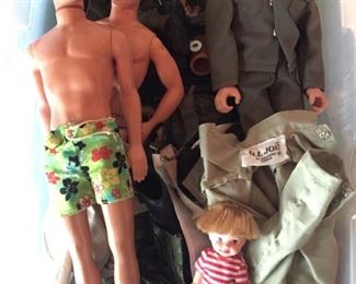 GI Joe & Ken Dolls with Accessories