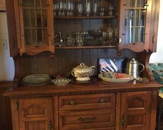 Large China Hutch Buffet