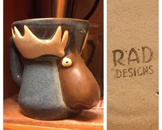Rad Designs Pottery Moose Mug