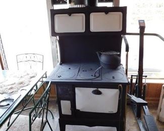 Diamond Enterprise Enamel and Cast Iron Stove