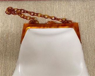 Lucite and Vinyl Purse
