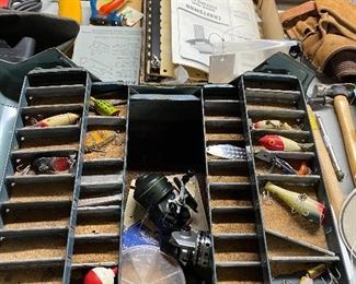 Tackle Box with Reels and Lures