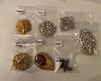 Signed Vintage Brooches