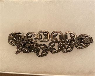 Vintage Sterling and Marcasite Bracelet