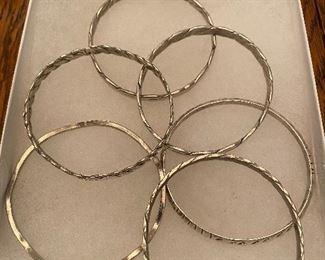 Sterling Bangle Bracelets