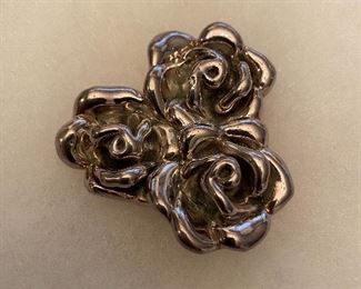 Sterling Rose Pendant (Made in Israel)