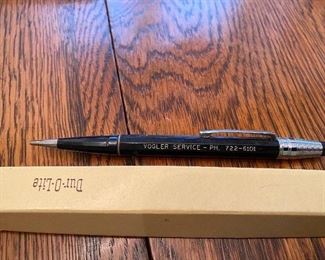 Several Vogler Service Advertising Mechanical Pencils in Boxes