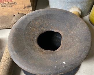 Old Briggs Shaffner Co. Cast Iron Spittoon 