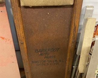 Advertising Creeper Barefoot Auto Parts Winston Salem, N.C.