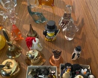 Several Art Glass Figurines (Penguins, Fish, Horse and more)
