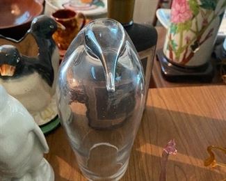 Heavy Art Glass Penguin 