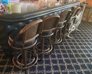 4 Vintage Bar Stools