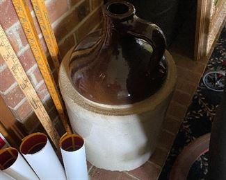 Large Stoneware Jug (Bottom Damage)