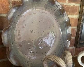 N.C. Pottery Ruffle Edge Pie Plate