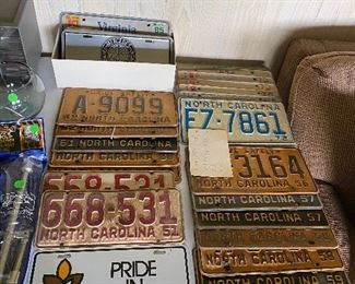 Old North Carolina License Plates